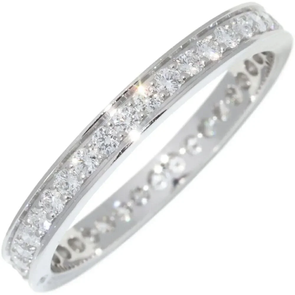 Cartier Ballerine Pt950 Diamond Ring Size 11.5